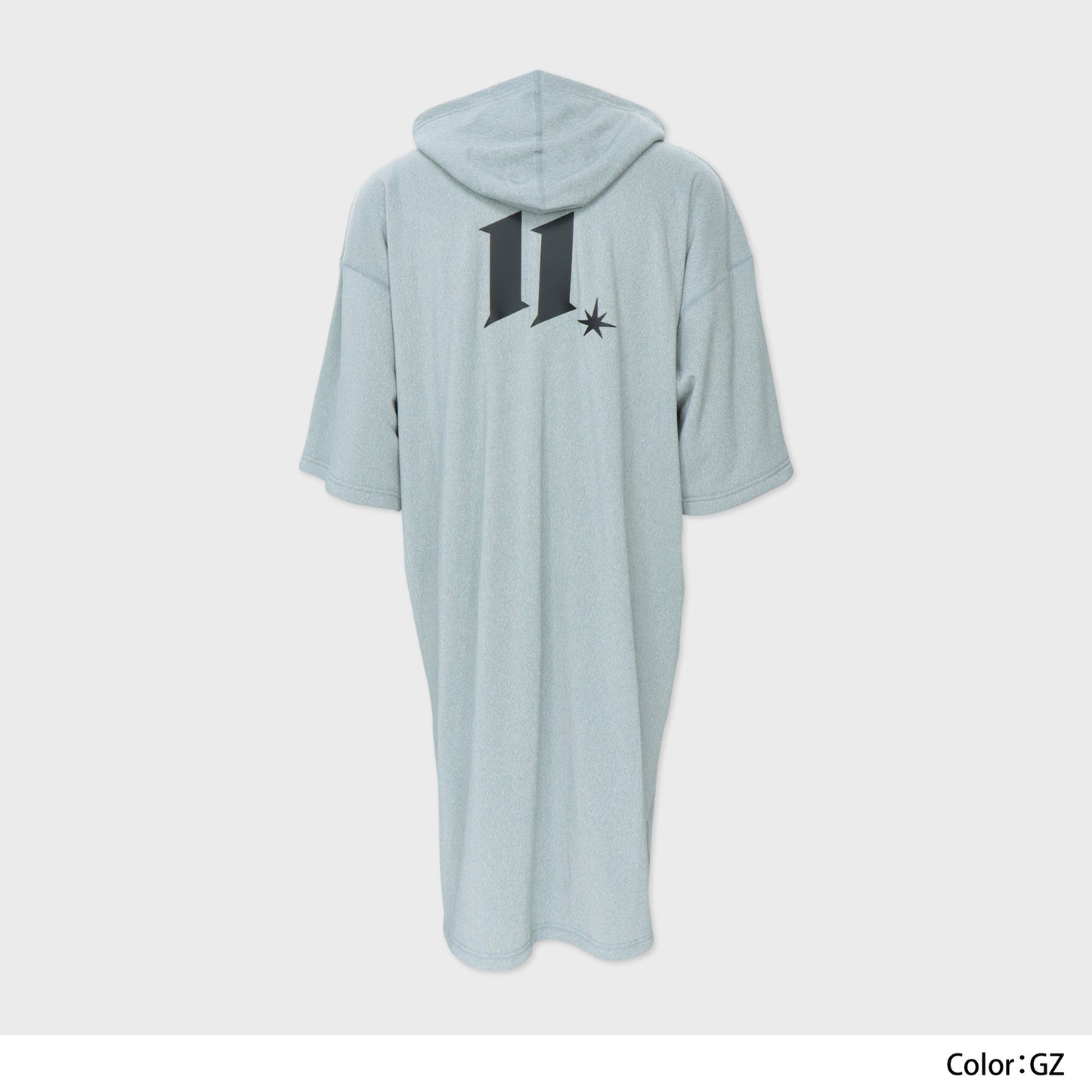 AFTWATER/ PILE HOODED PONCHO - Neutral Mix Gray