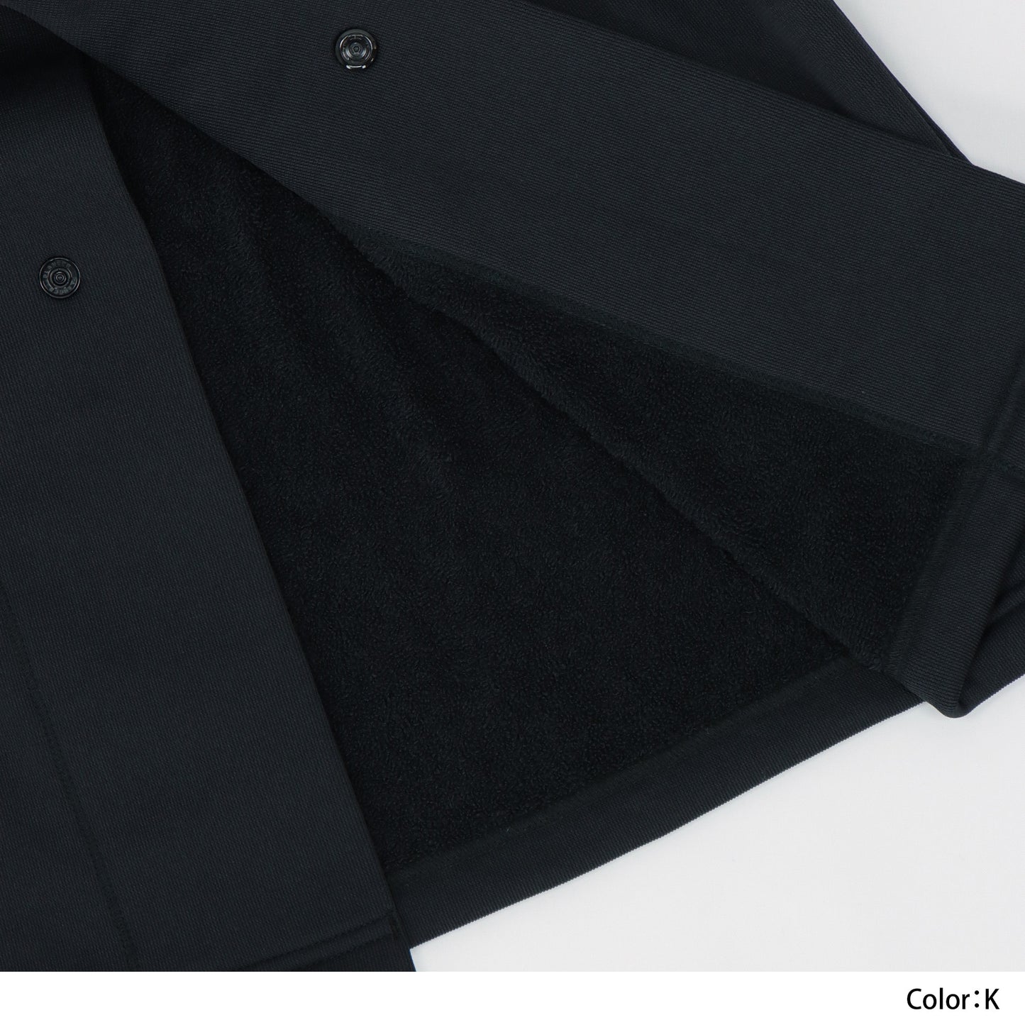 AFTWATER/ PILE HOODED PONCHO - Black