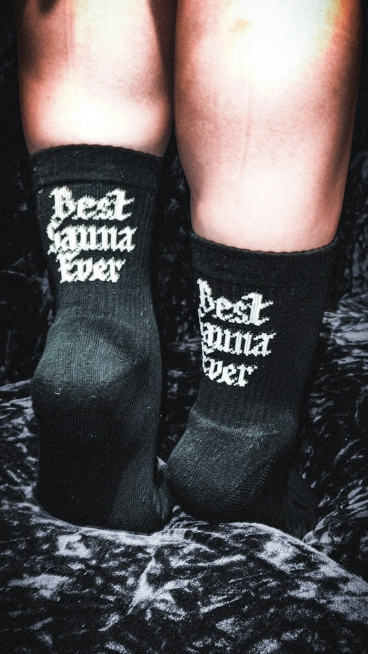 SUX SOX × TTNE Middle-Cut Sox - BLACK