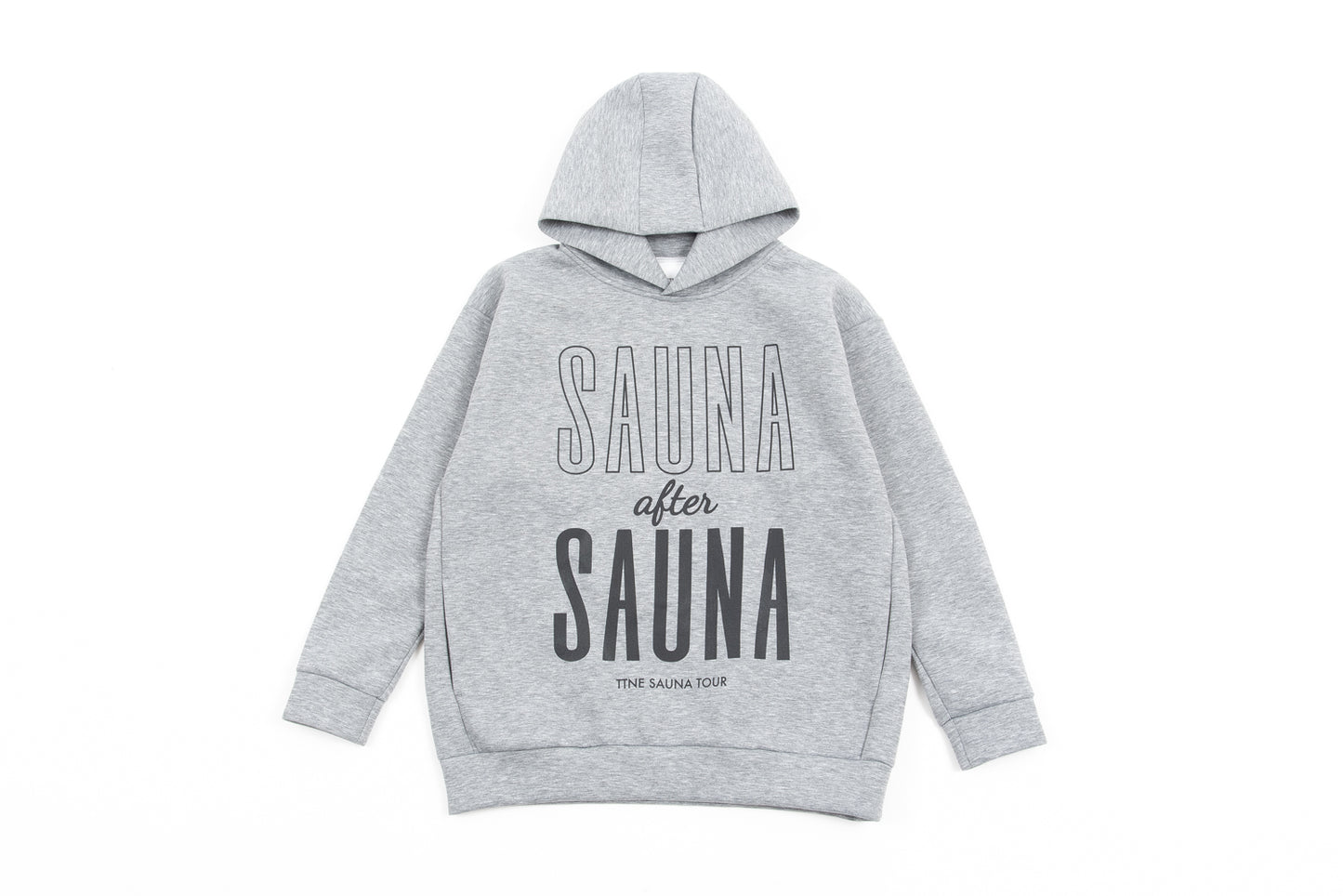 SAUNA after SAUNA Logo Hooded Sweatshirts - Gray