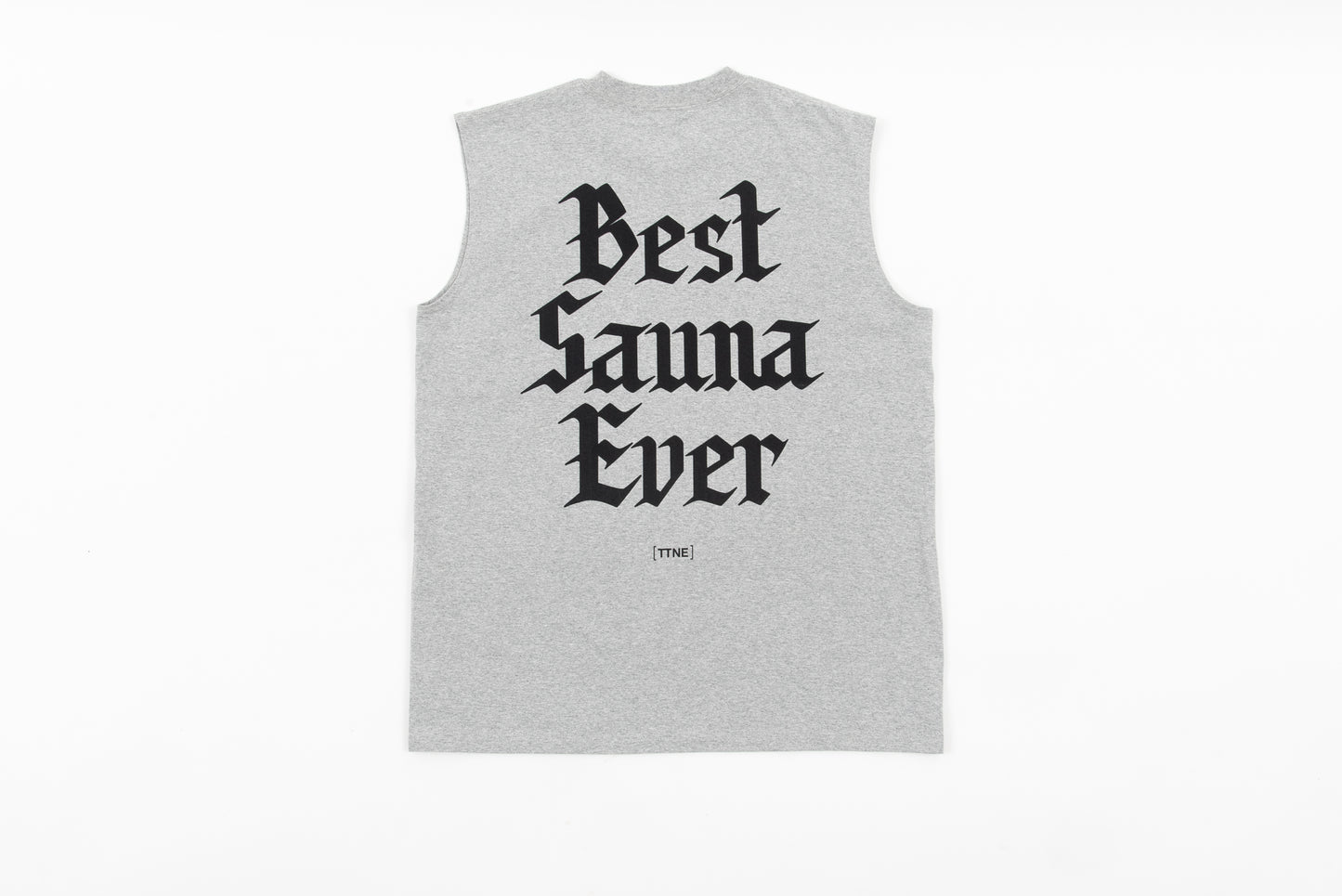 No-Sleeve Tee”Best Sauna Ever” - Ash