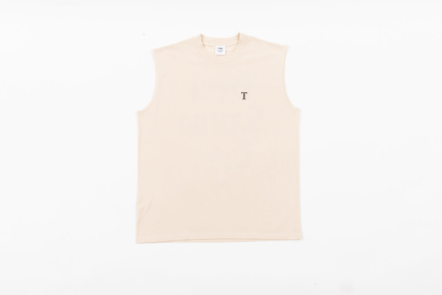 No-Sleeve Tee”Best Sauna Ever” - Cream