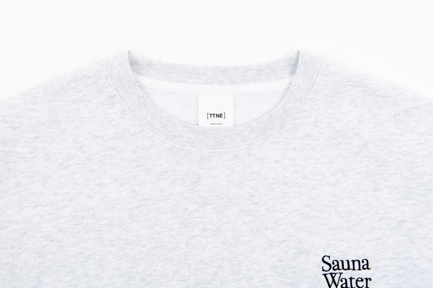 “SAUNA WATER WIND REPEAT”Crewneck Sweatshirts - Ash