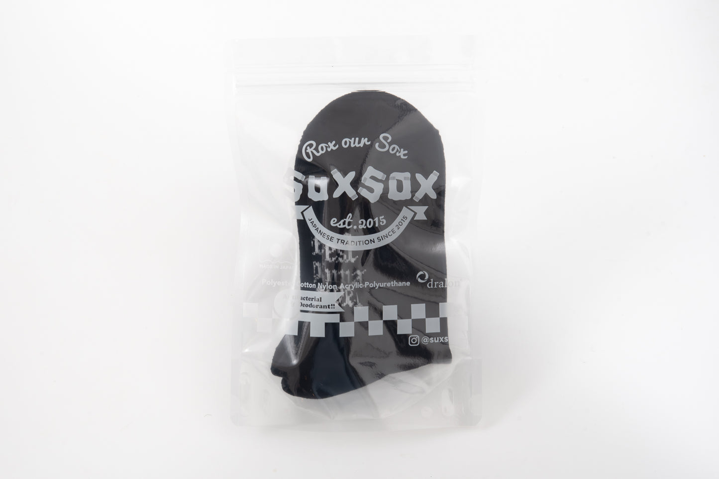 SUX SOX × TTNE Middle-Cut Sox - BLACK