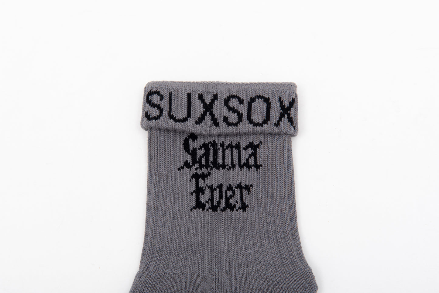 SUX SOX × TTNE Middle-Cut Sox - GRAY