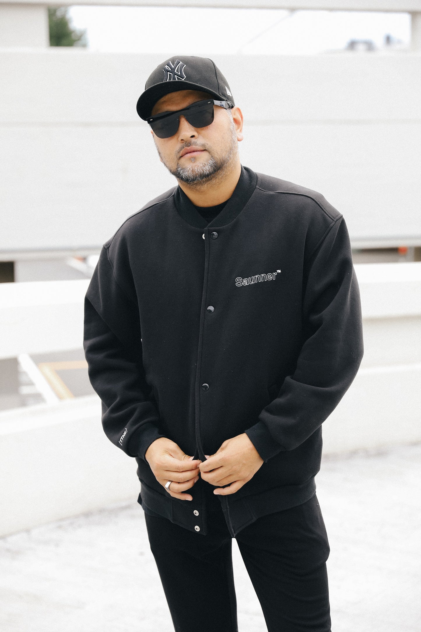 Saunner™️ Back to Black Sweat Snap Jacket