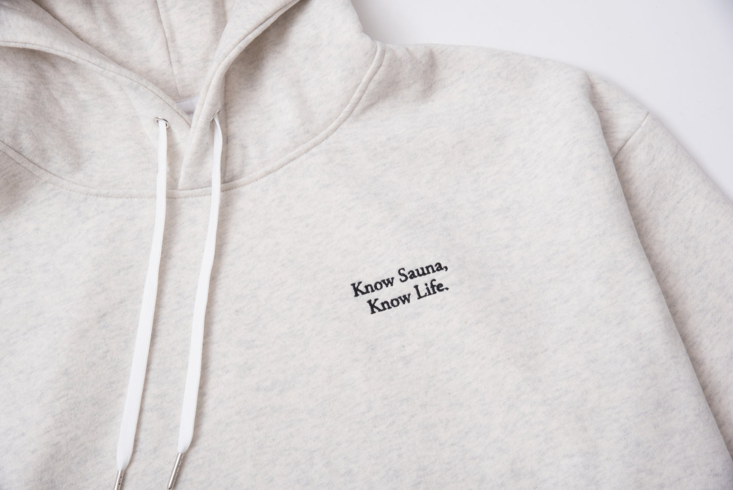 One Mile Sauna Wear”Know Sauna,Know Life”-Autumn/Winter Edition- Hoodie - Heather Gray