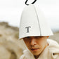 T icon Multi-Color Sauna Hat - Black/White