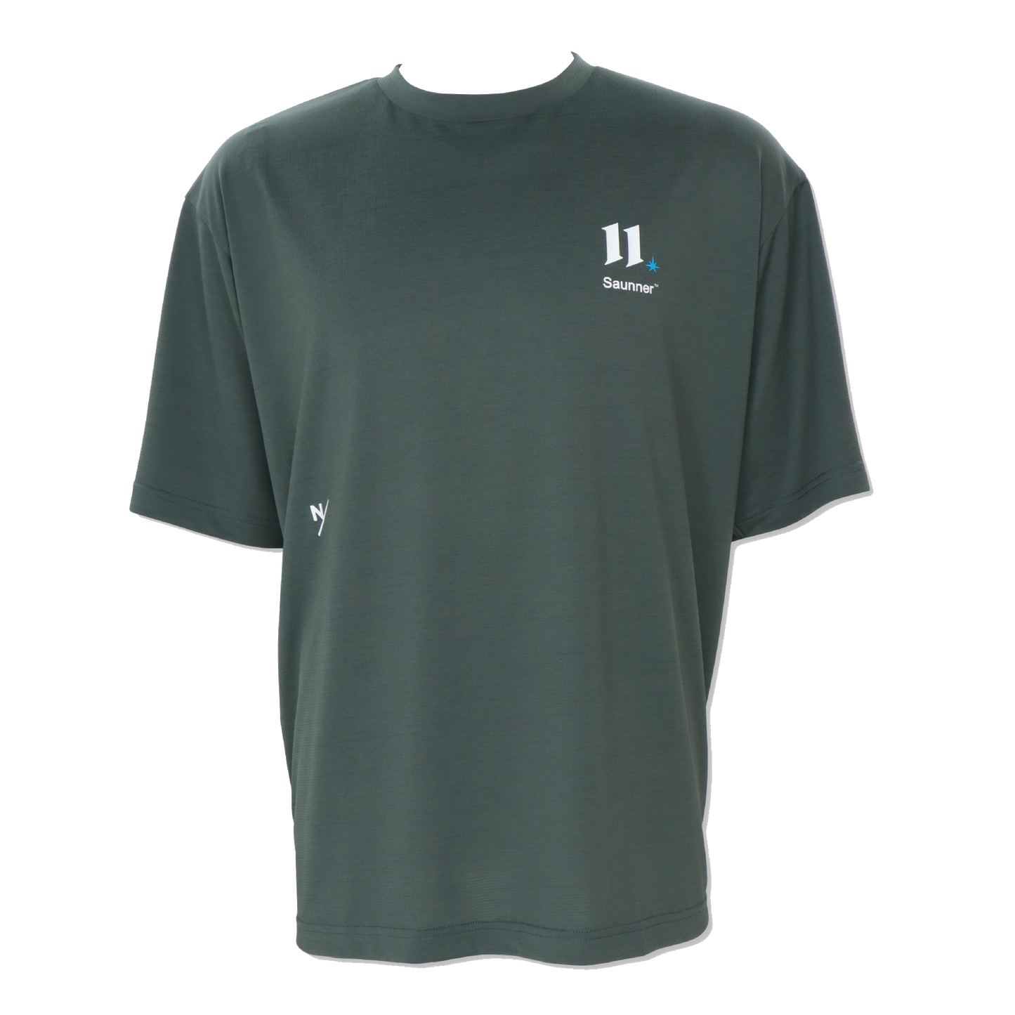 AFTWATER/ MESH BIG TEE - Dark Gray