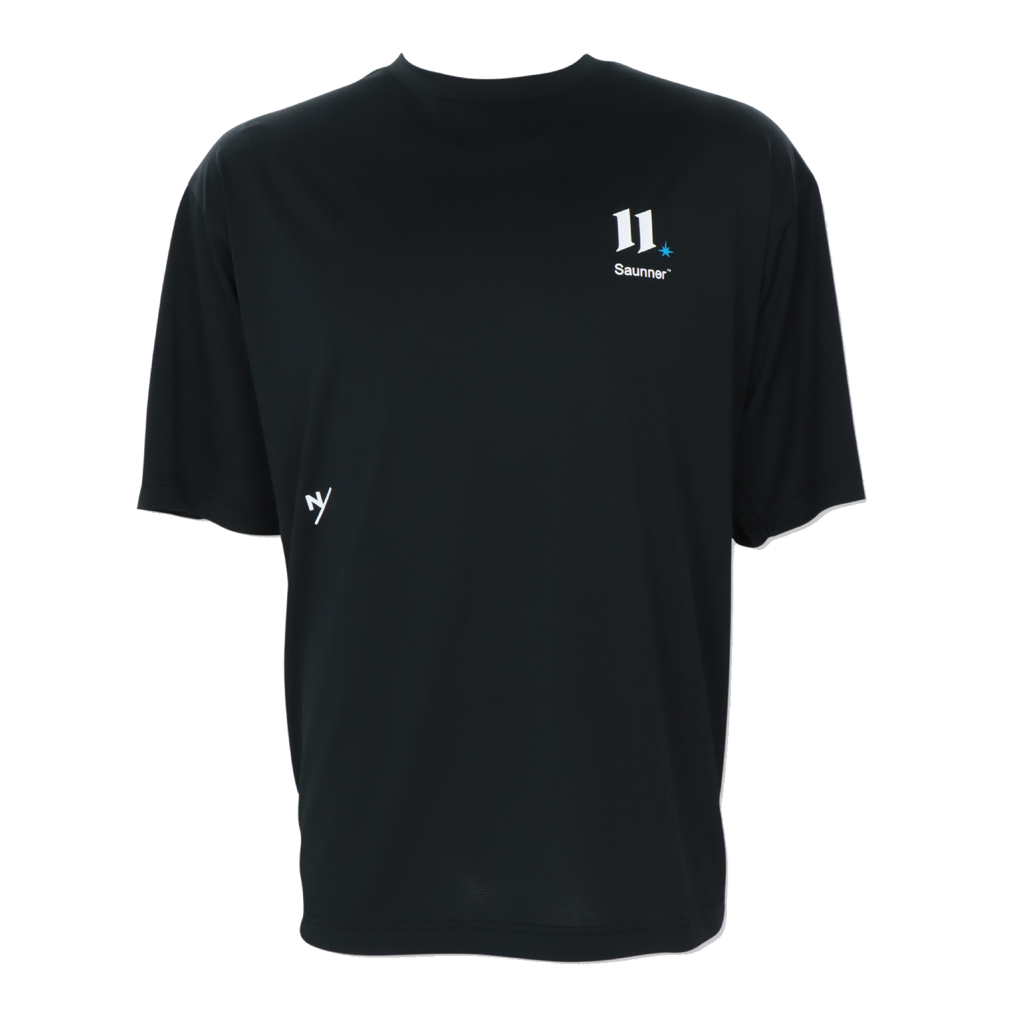AFTWATER/ MESH BIG TEE - Black