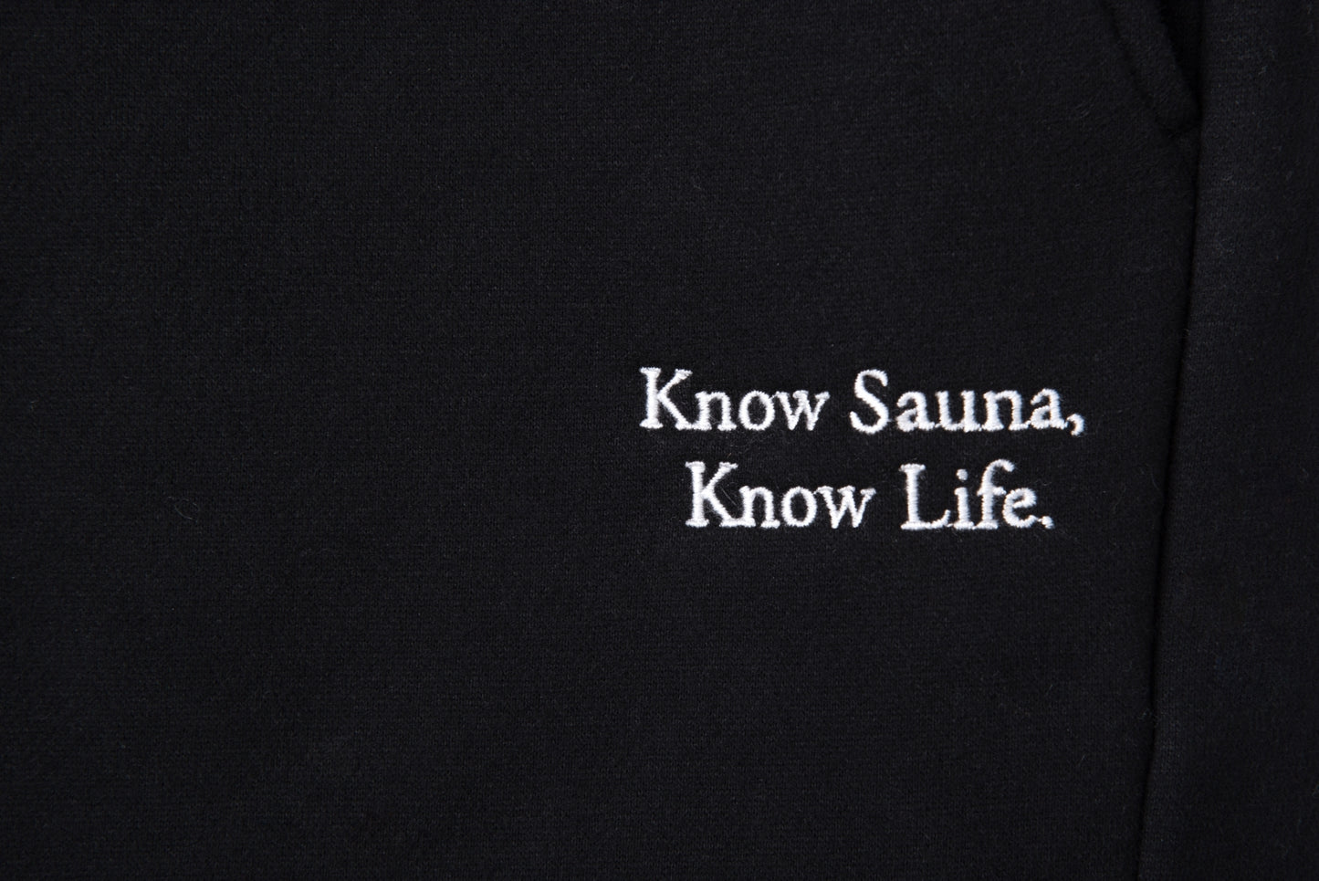 One Mile Sauna Wear”Know Sauna,Know Life”-Autumn/Winter Edition- Pants - Black