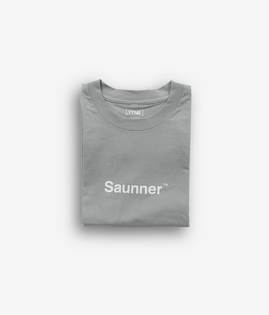 Saunner ™ Logo Tee - Light Gray