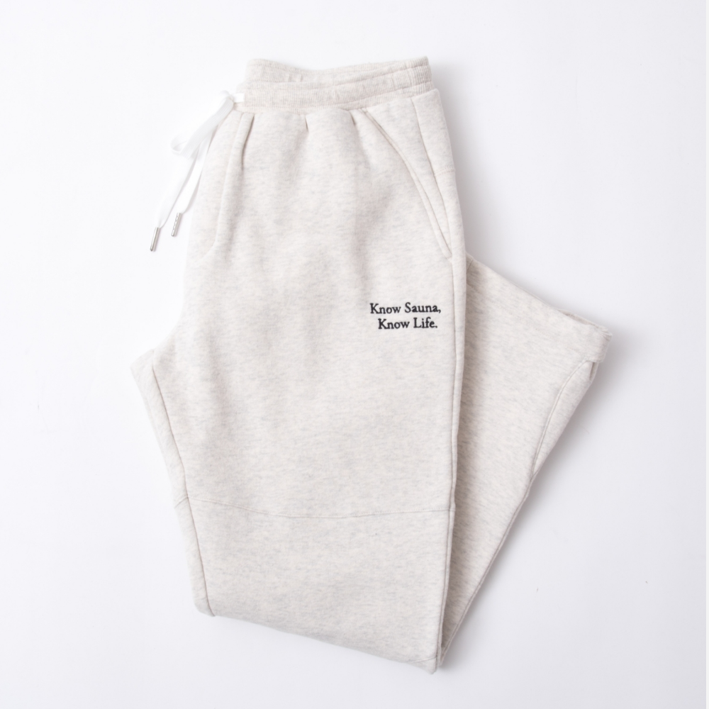 One Mile Sauna Wear”Know Sauna,Know Life”-Autumn/Winter Edition- Pants - Heather Gray