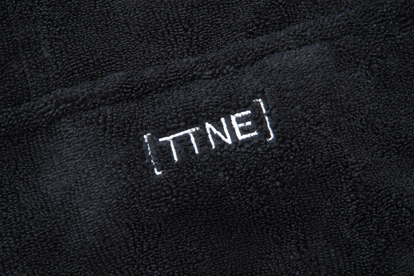 Saunner™️ Logo Hoodie Poncho Black