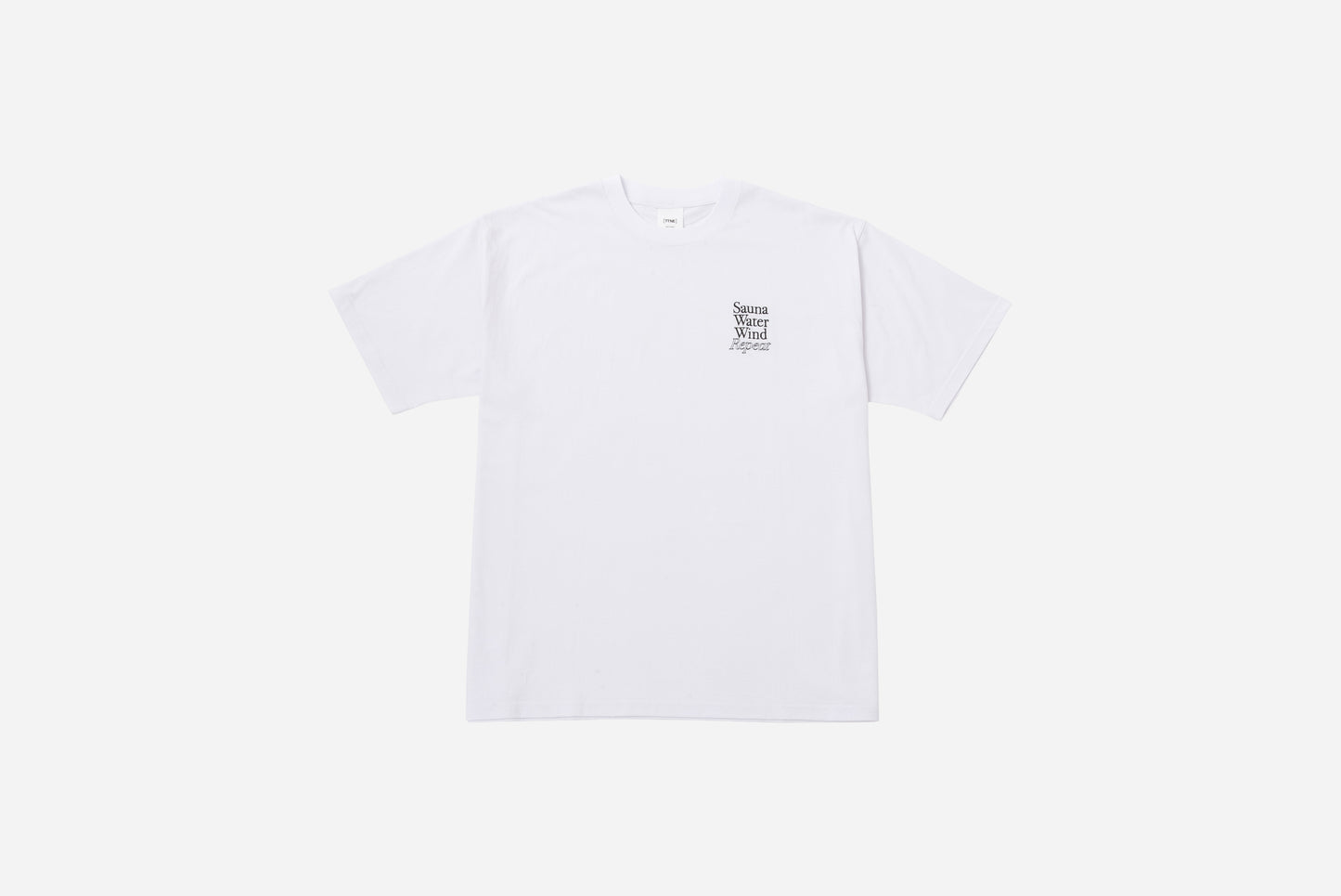 One-point Logo Tee"Repeat" White-Black