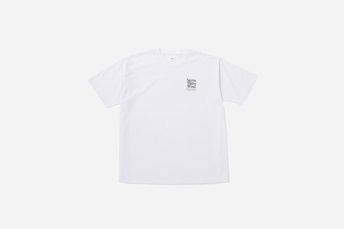 One-point Logo Tee"Repeat" White-Green