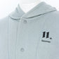 AFTWATER/ PILE HOODED PONCHO - Neutral Mix Gray