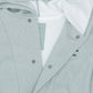 AFTWATER/ PILE HOODED PONCHO - Neutral Mix Gray