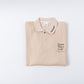 “Sauna Water Golf Repeat” Long Sleeve Polo Shirts - Beige