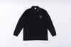“Sauna Water Golf Repeat” Long Sleeve Polo Shirts - Black