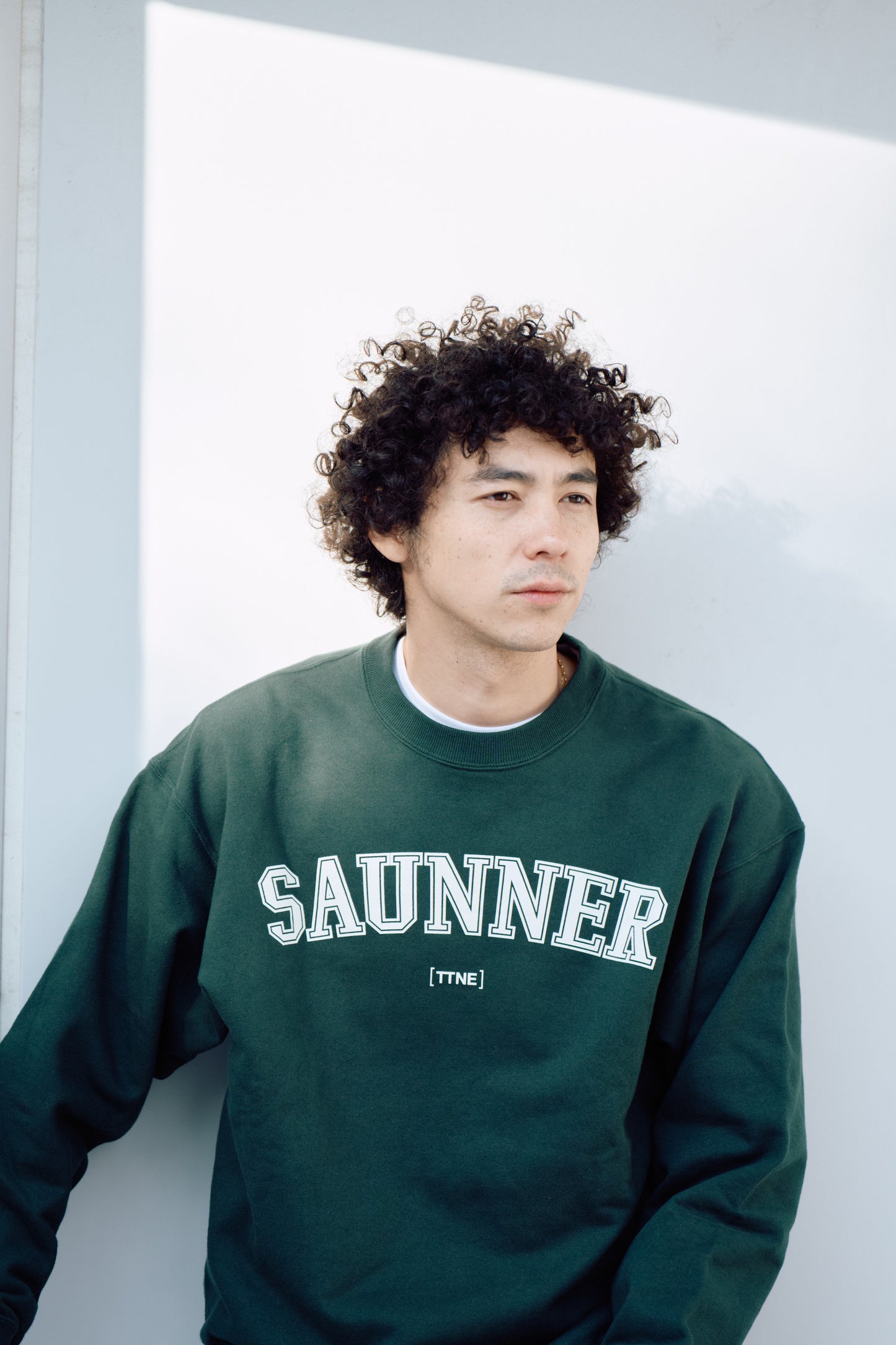 ［TTNE］Saunner College Crew Neck Sweatshirt