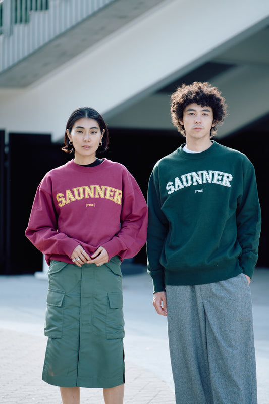 ［TTNE］Saunner College Crew Neck Sweatshirt