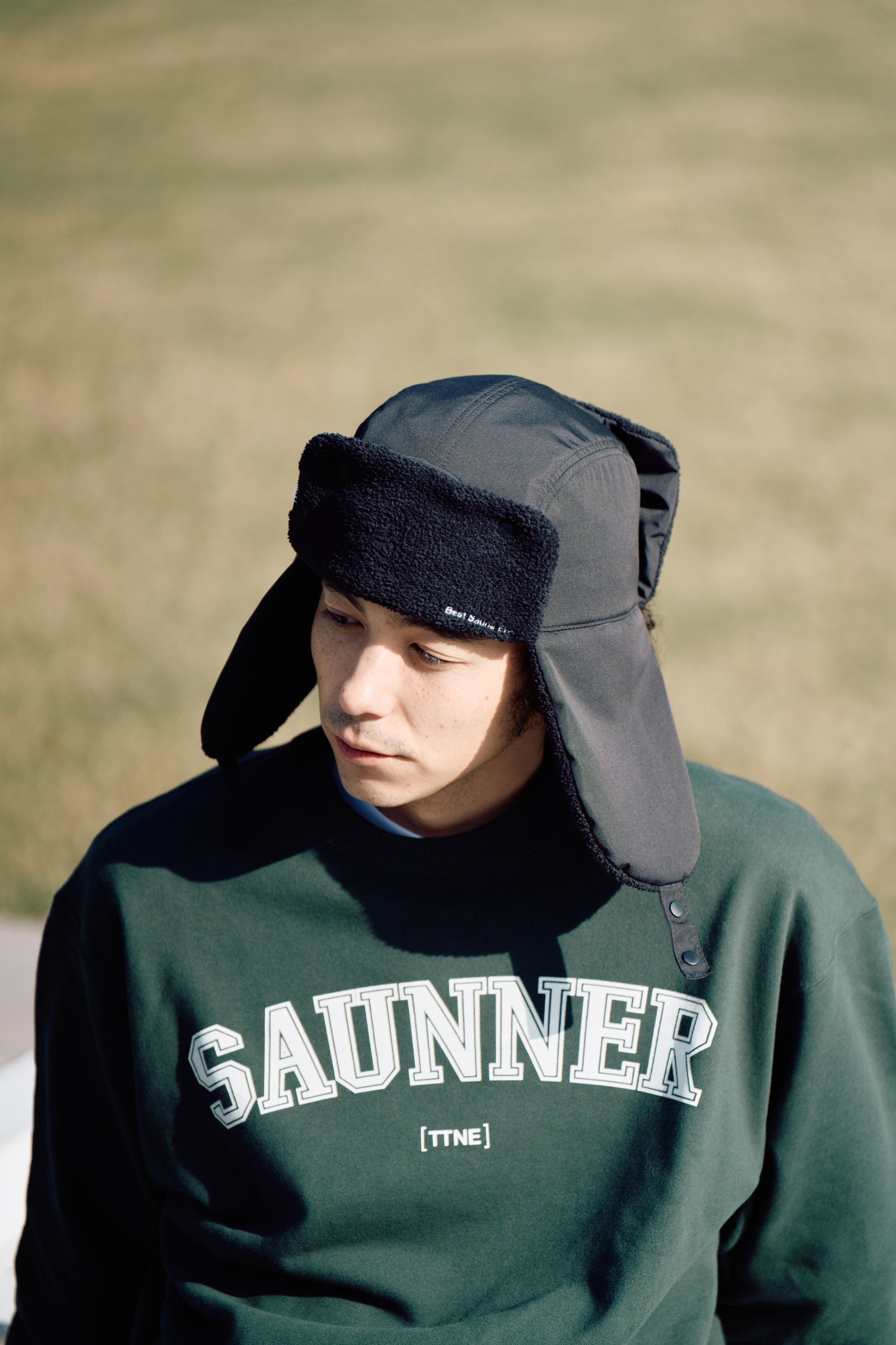 ［TTNE］Saunner College Crew Neck Sweatshirt