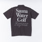 “Sauna Water Golf Repeat” Polo Shirts - Gray