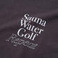 “Sauna Water Golf Repeat” Polo Shirts - Gray