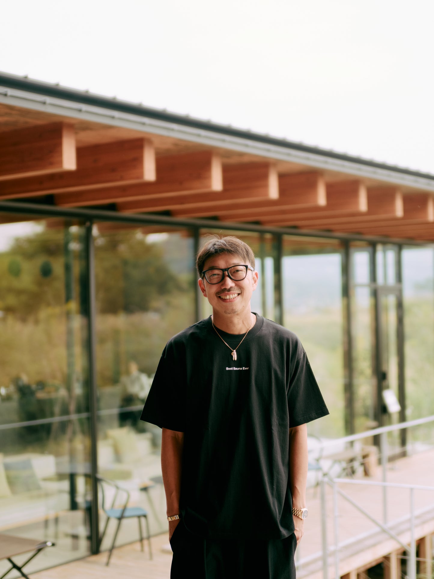 Best Sauna Ever Small Logo Tee