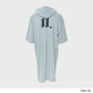 AFTWATER/ PILE HOODED PONCHO - Neutral Mix Gray
