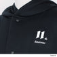 AFTWATER/ PILE HOODED PONCHO - Black