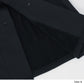 AFTWATER/ PILE HOODED PONCHO - Black