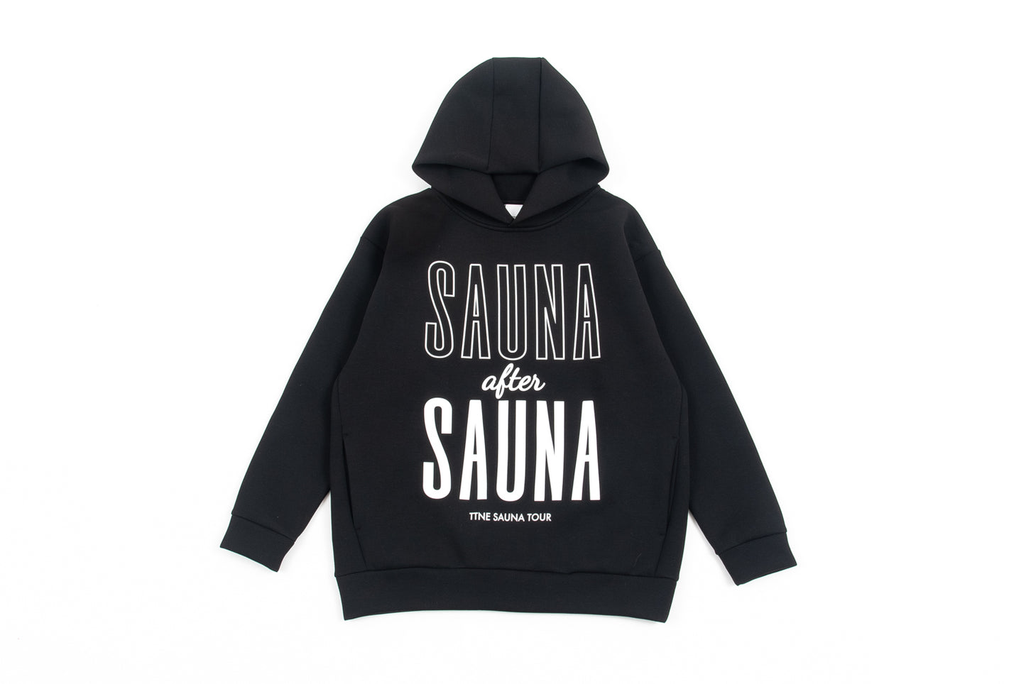 SAUNA after SAUNA Logo Hooded Sweatshirts - Black