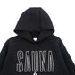 SAUNA after SAUNA Logo Hooded Sweatshirts - Black