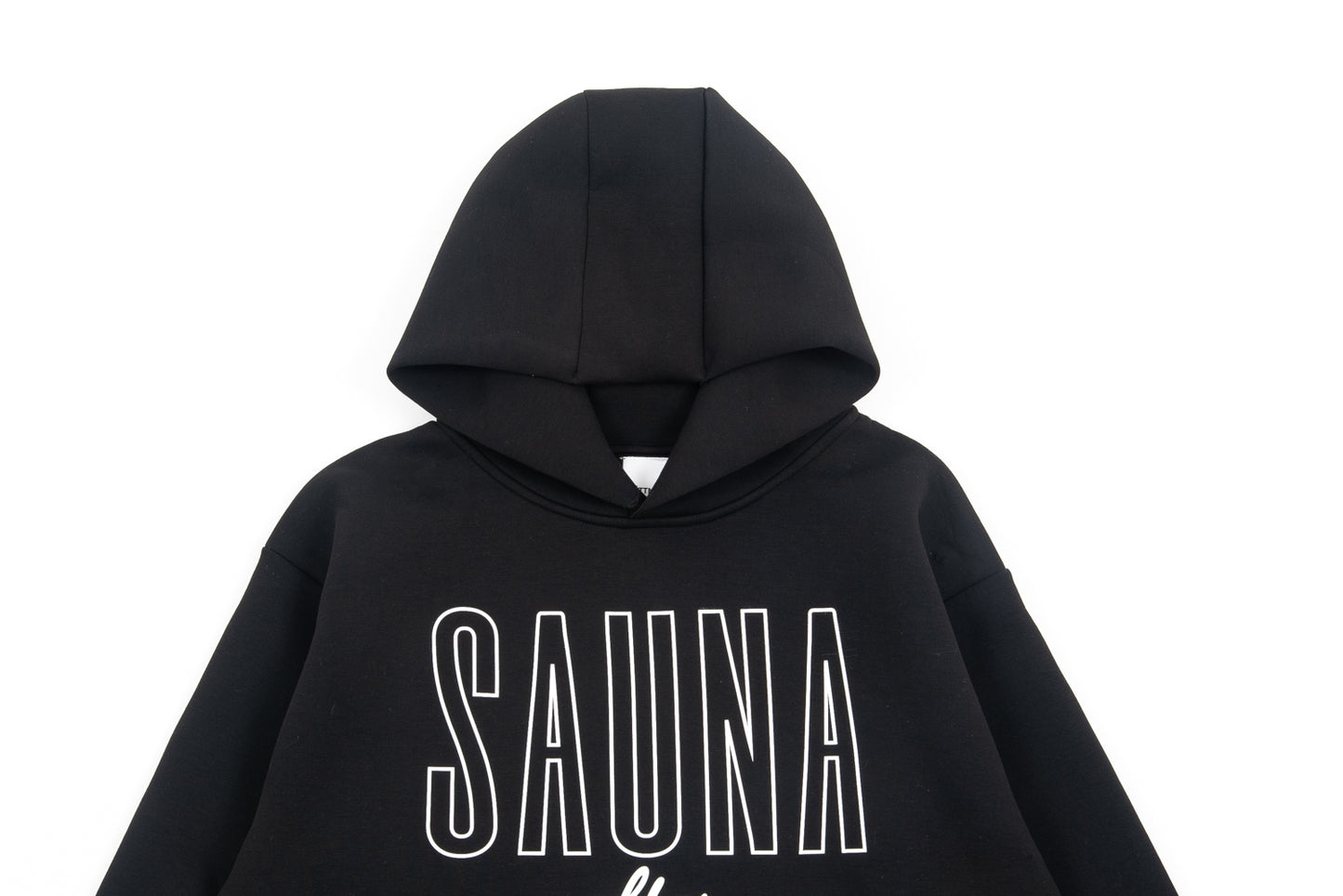 SAUNA after SAUNA Logo Hooded Sweatshirts - Black