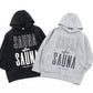 SAUNA after SAUNA Logo Hooded Sweatshirts - Gray
