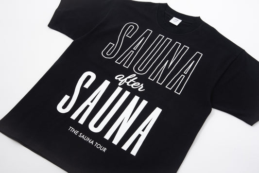 SAUNA after SAUNA Logo Tee - Black