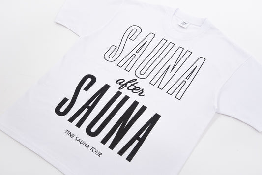 SAUNA after SAUNA Logo Tee - White