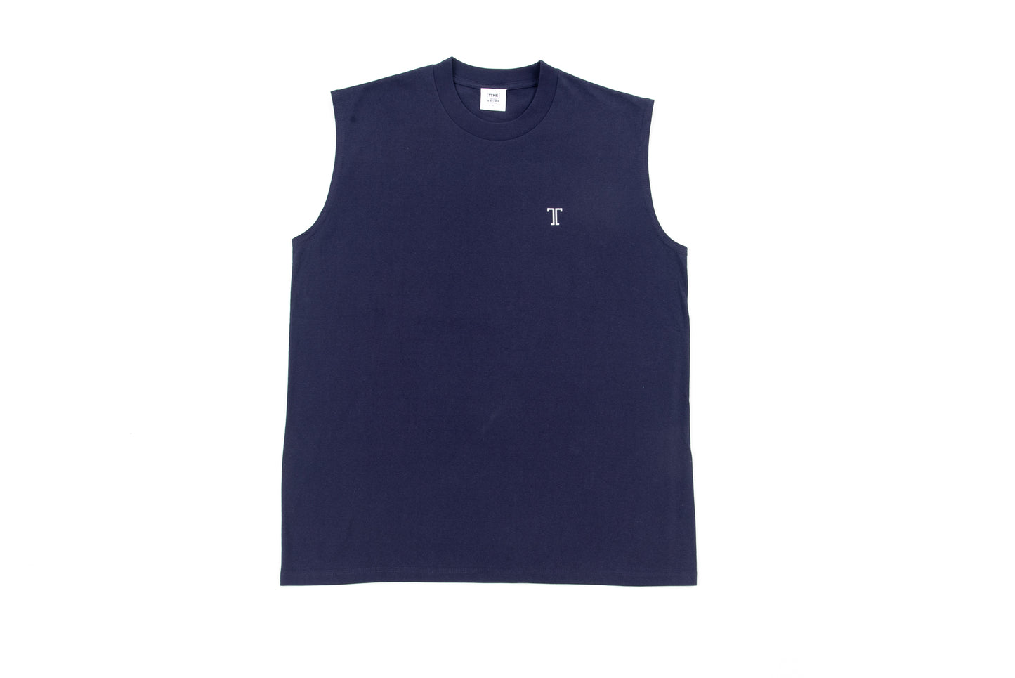 No-Sleeve Tee”Best Sauna Ever” - Navy