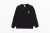 “SAUNA WATER WIND REPEAT”Crewneck Sweatshirts - Black