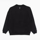 “SAUNA WATER WIND REPEAT”Crewneck Sweatshirts - Black