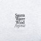 “SAUNA WATER WIND REPEAT”Crewneck Sweatshirts - Ash