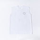 No-Sleeve Tee”Repeat” - White