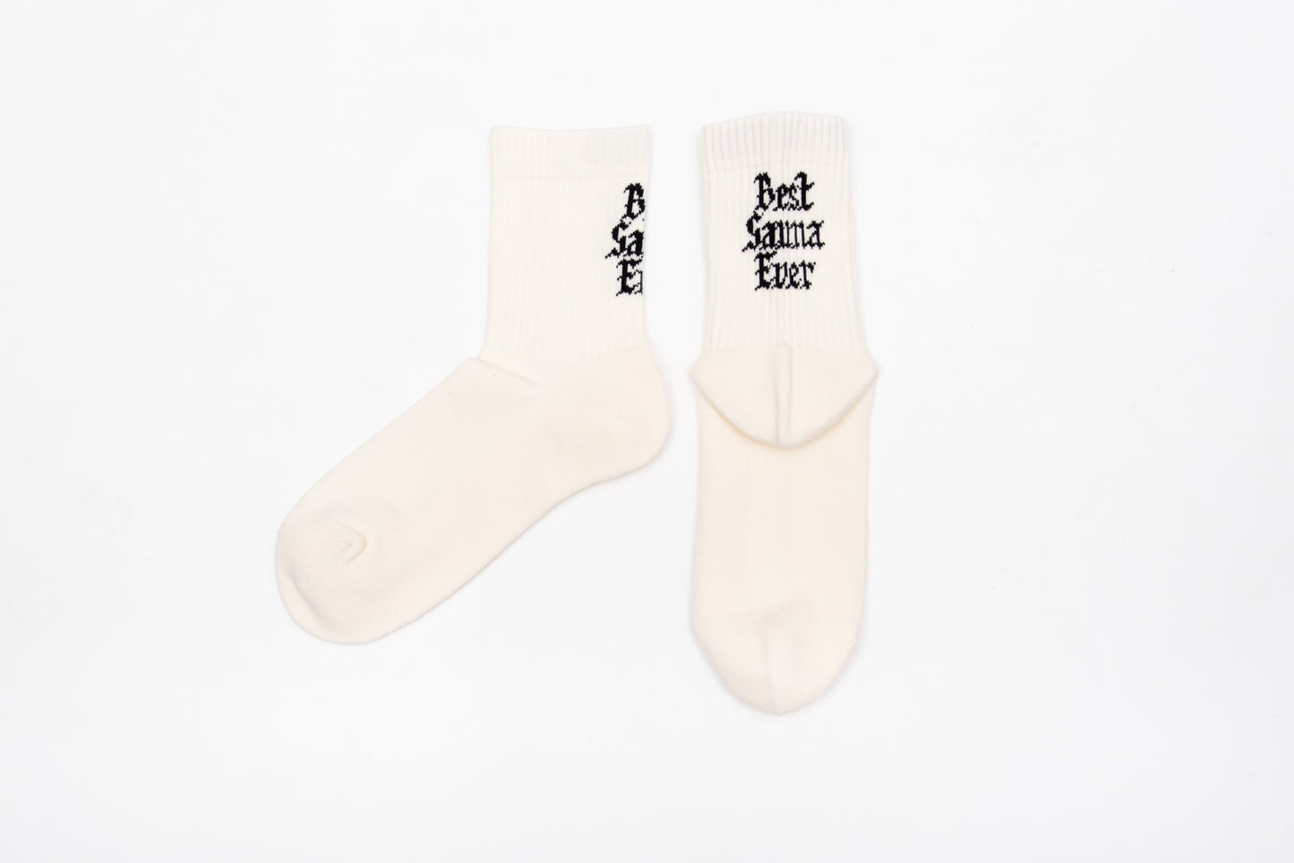SUX SOX × TTNE Middle-Cut Sox - WHITE