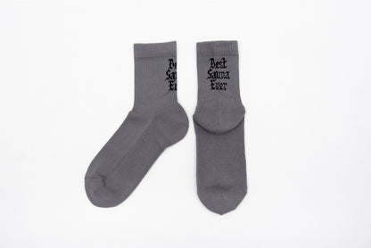 SUX SOX × TTNE Middle-Cut Sox - GRAY