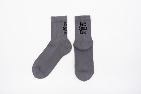 SUX SOX × TTNE Middle-Cut Sox - GRAY