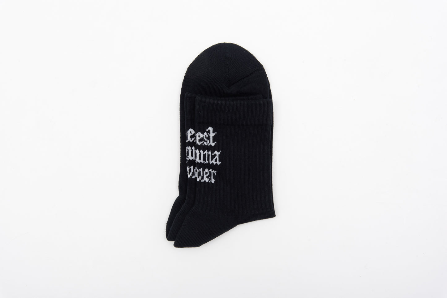 SUX SOX × TTNE Middle-Cut Sox - BLACK