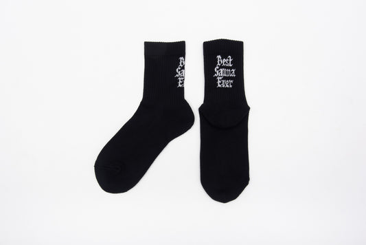 SUX SOX × TTNE Middle-Cut Sox - BLACK