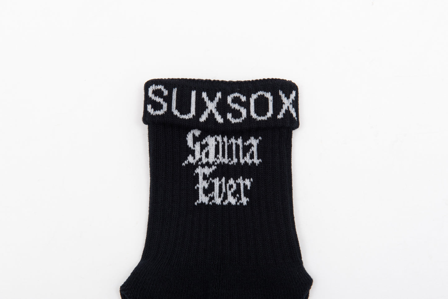 SUX SOX × TTNE Middle-Cut Sox - BLACK